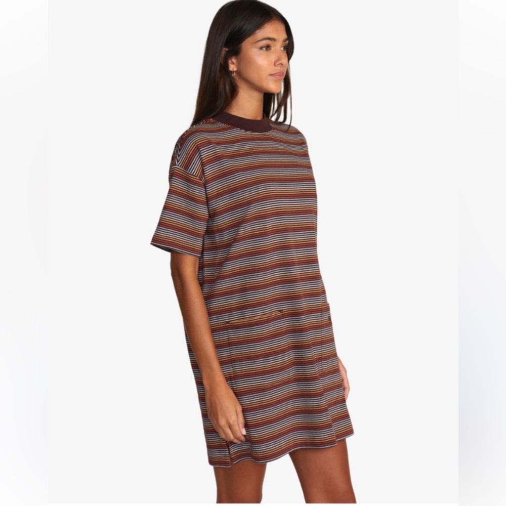 RVCA Striped Tshirt Dress - Picture 3 of 5